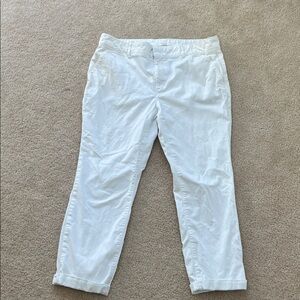 LOFT Crisp White Chinos Size 10